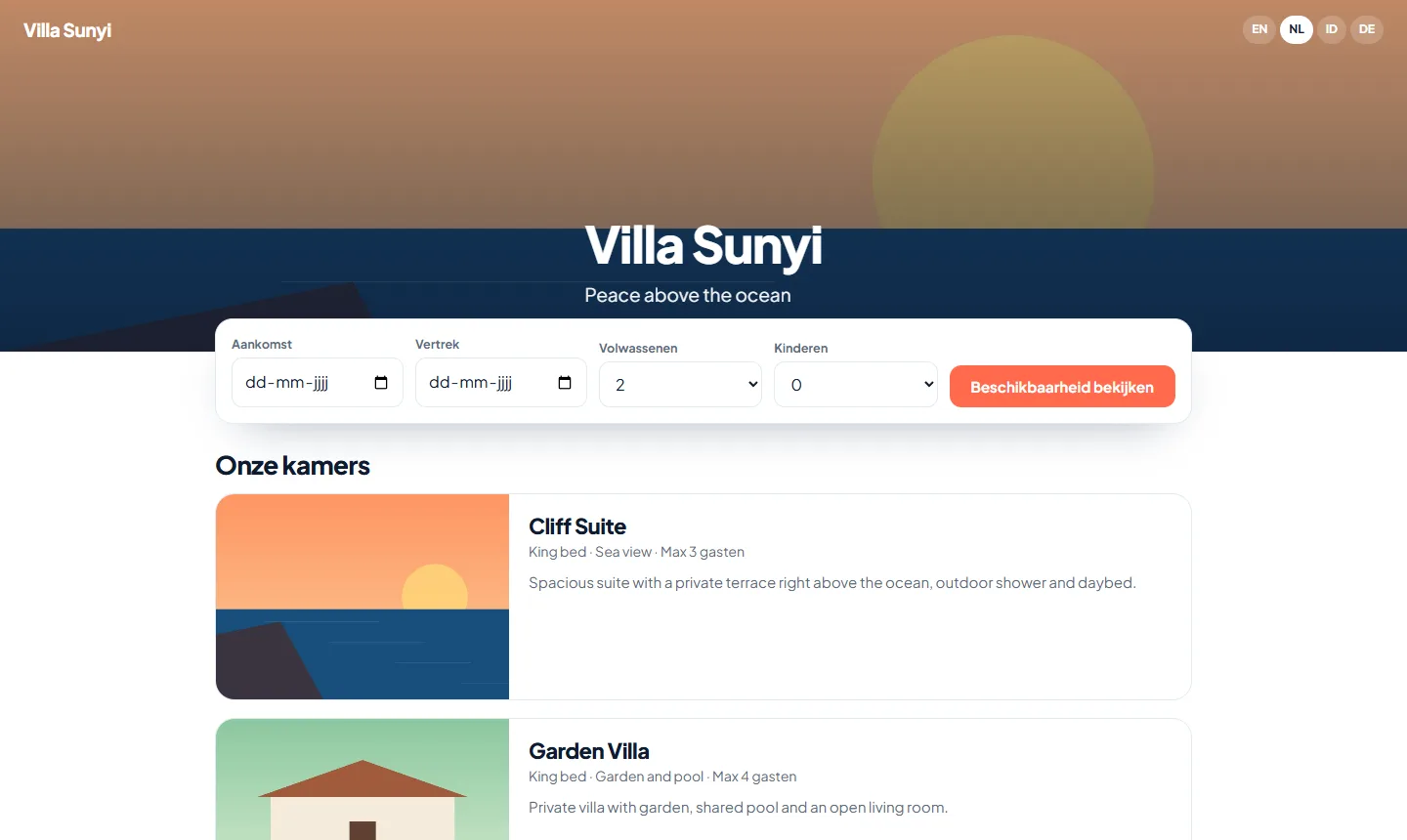 Your own booking page, no commission